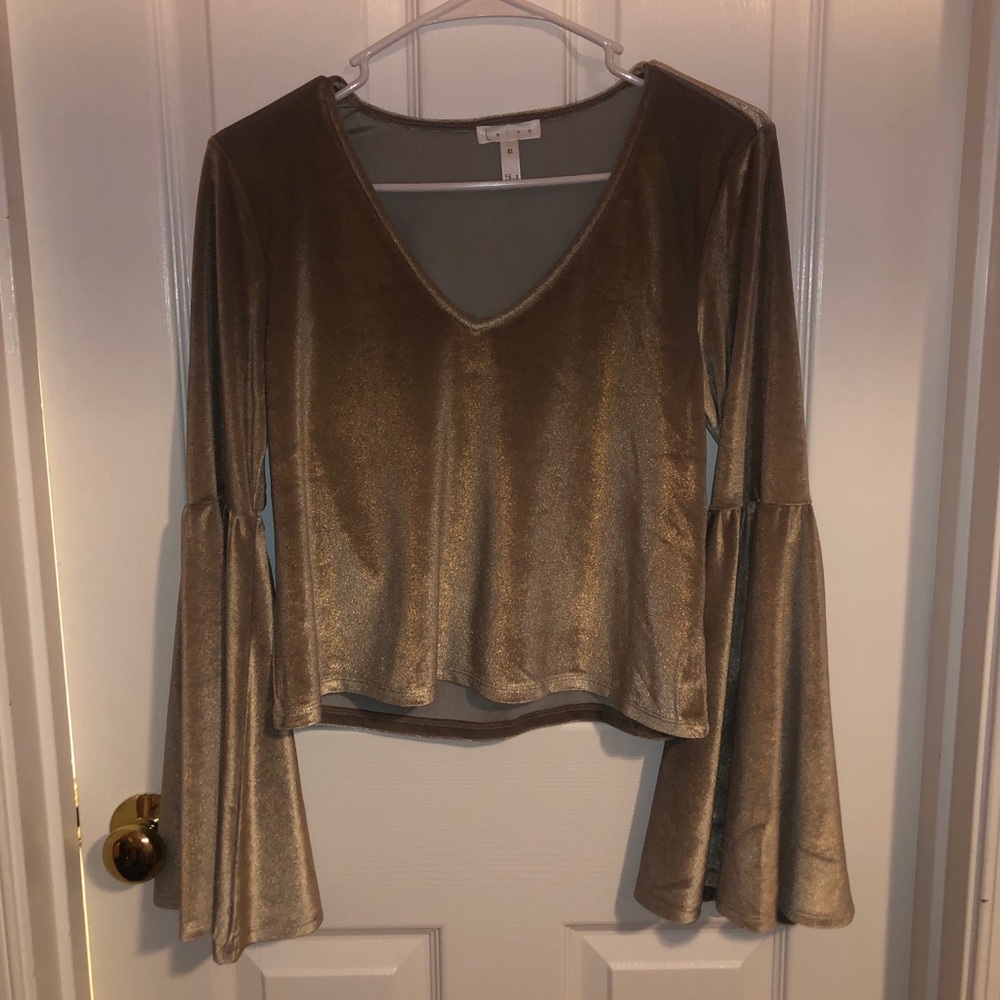 Leith Cropped/Bell Sleeve Top